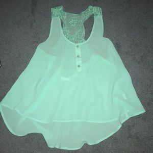 mint flowy tank